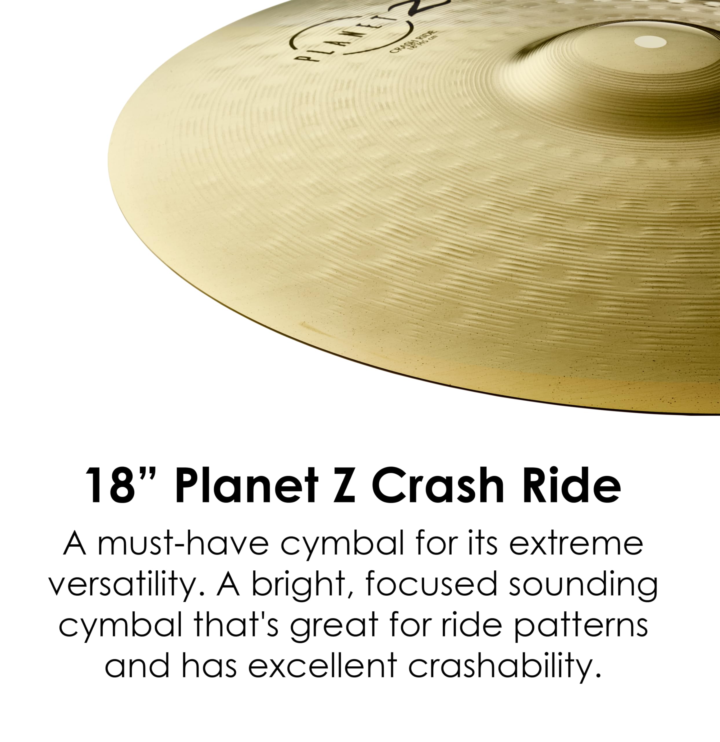 Amazon.com: Zildjian Planet Z Crash Ride Cymbal (ZP18CR) : Musical